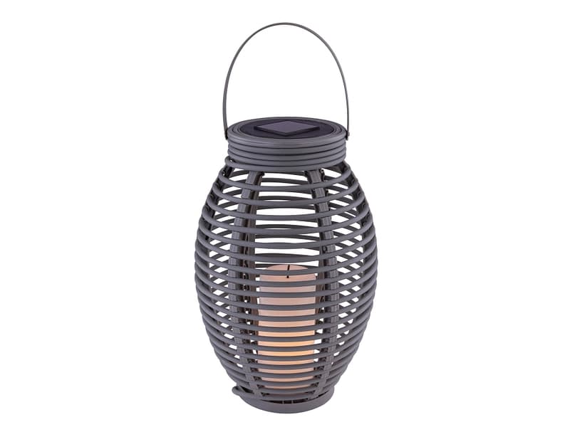 Laterne SOLAR 11 cm x 26.8 cm Metall silber