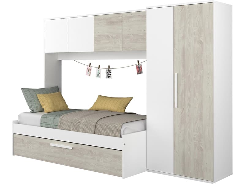 Bett wandelbar ELIO 90x200cm weiss