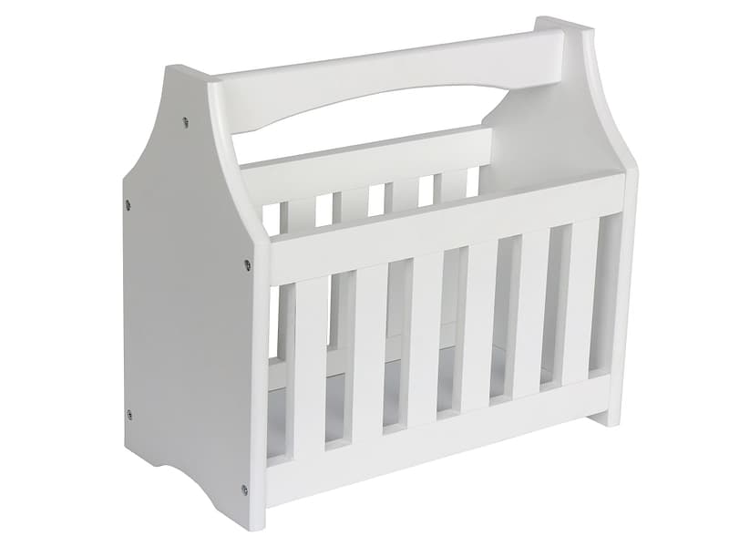 Zeitungsständer ZAZHI weiss 40x20x35cm