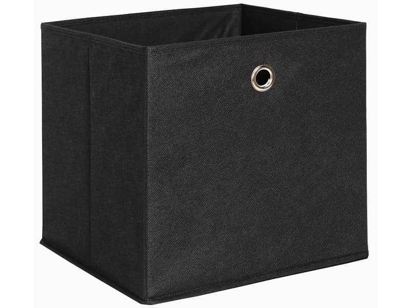 Aufbewahrungskorb CUBO schwarz 31x31x31cm