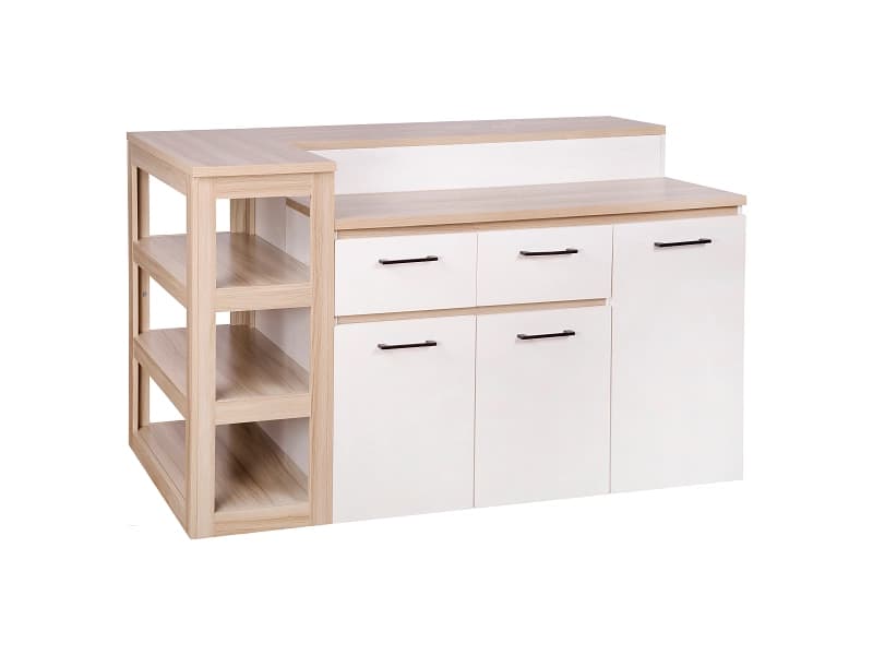 Kücheninsel COMPACT Spanplatte holz 157.6x77x95.5cm