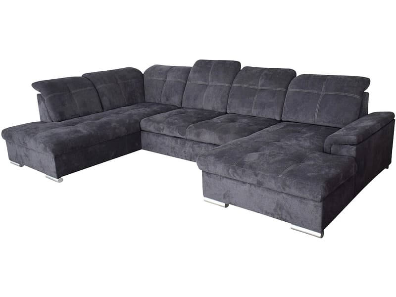 Ecksofa BRUNO Stoff anthrazit