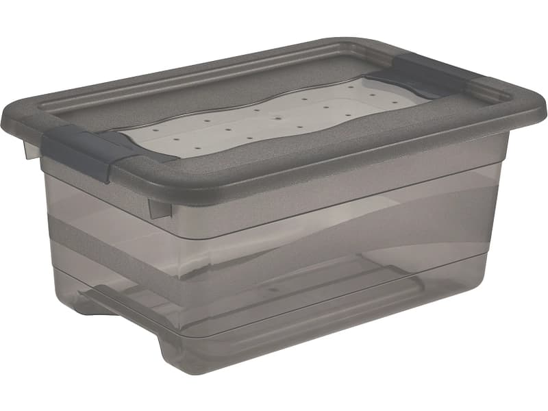 Aufbewahrungsbox CORNELIA grau 29.5x19.5x12.5cm