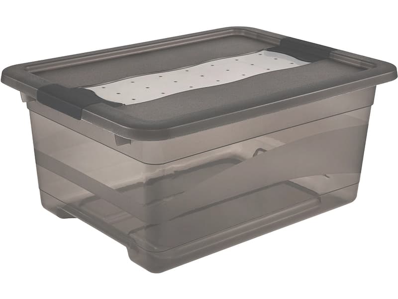 Aufbewahrungsbox CORNELIA grau 29.5x39.5x17.5cm