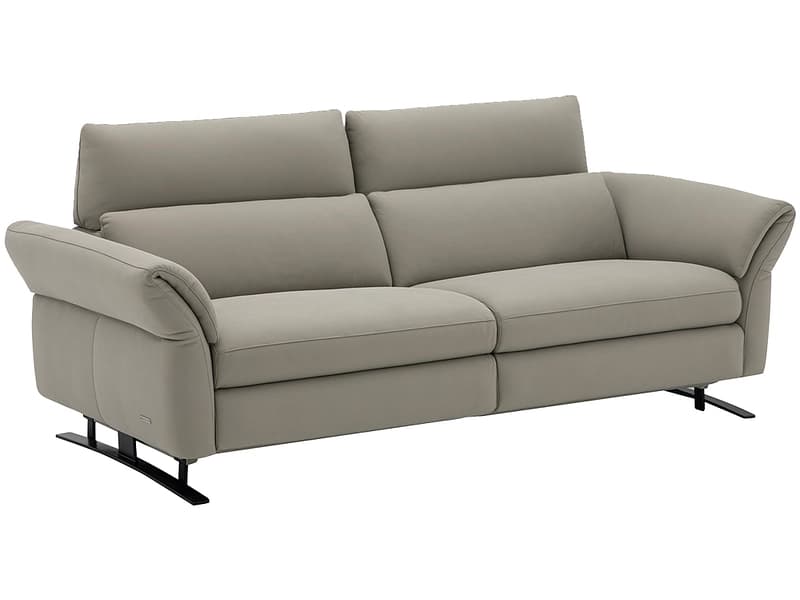 3er Sofa CAMPO DE FIORI OMEGA Echtleder grau