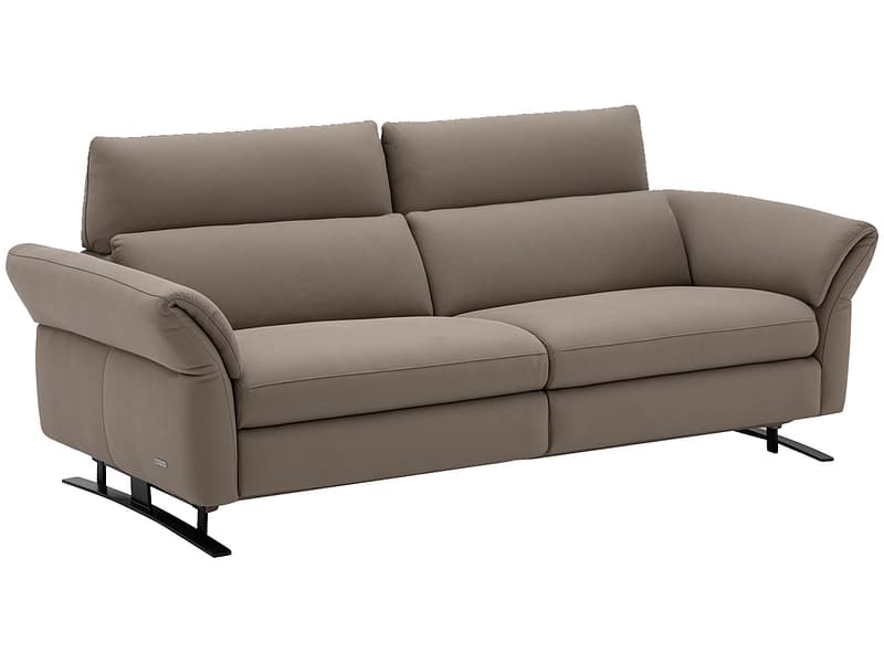 3er Sofa CAMPO DE FIORI OMEGA Echtleder kaffeefarben