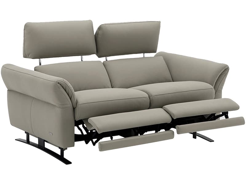2er Sofa CAMPO DE FIORI OMEGA Echtleder grau
