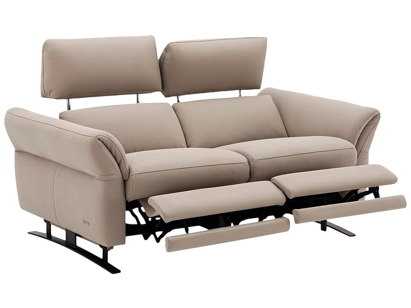 2er Sofa CAMPO DE FIORI OMEGA Echtleder taupe