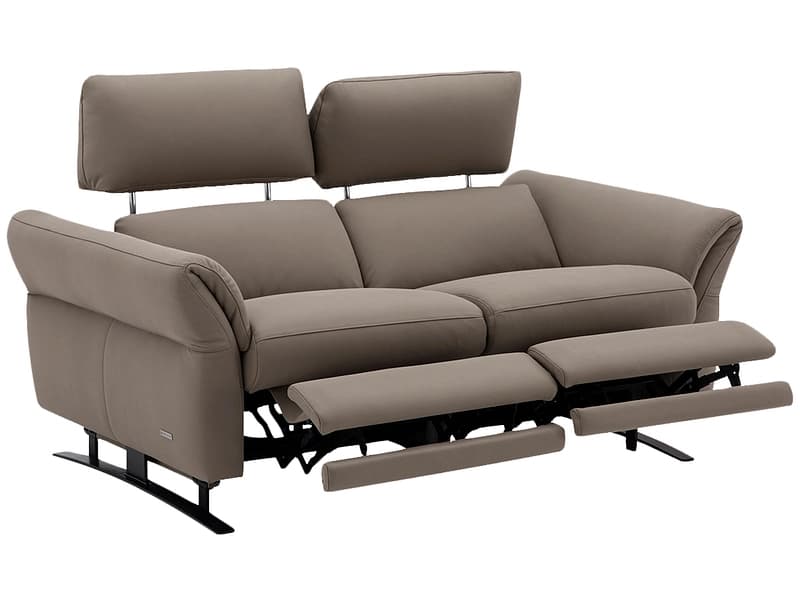 2er Sofa CAMPO DE FIORI OMEGA Echtleder kaffeefarben