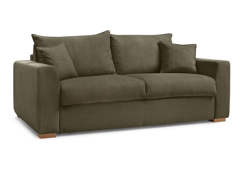 Bettsofa BOBOCHIC AUGUSTIN Cord-Stoff grün