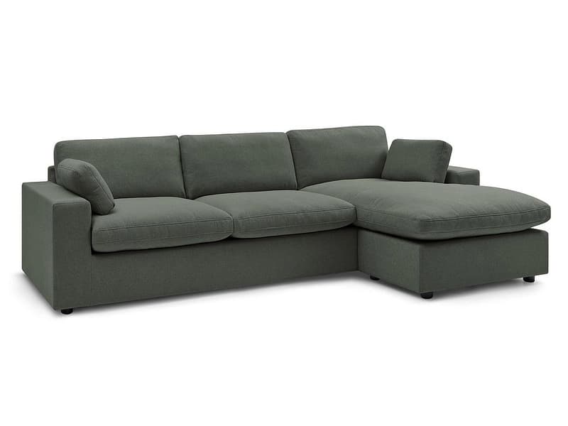 Ecksofa BOBOCHIC BELAIR Stoff grün