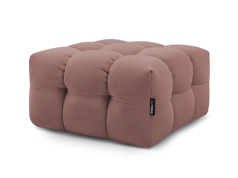Hocker BOBOCHIC CLOUD 84x84x43cm stoff rosa