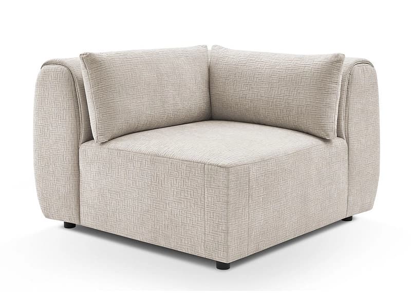 Ecke für modulare Sofas BOBOCHIC JEANNE Stoff mit Textur beige