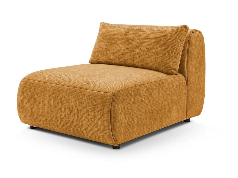 Modulare Sessel für Sofa BOBOCHIC JEANNE Stoff mit Textur gelb