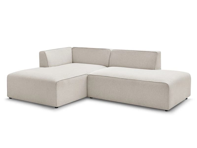 Ecksofa BOBOCHIC MEGEVE Stoff chiniert beige