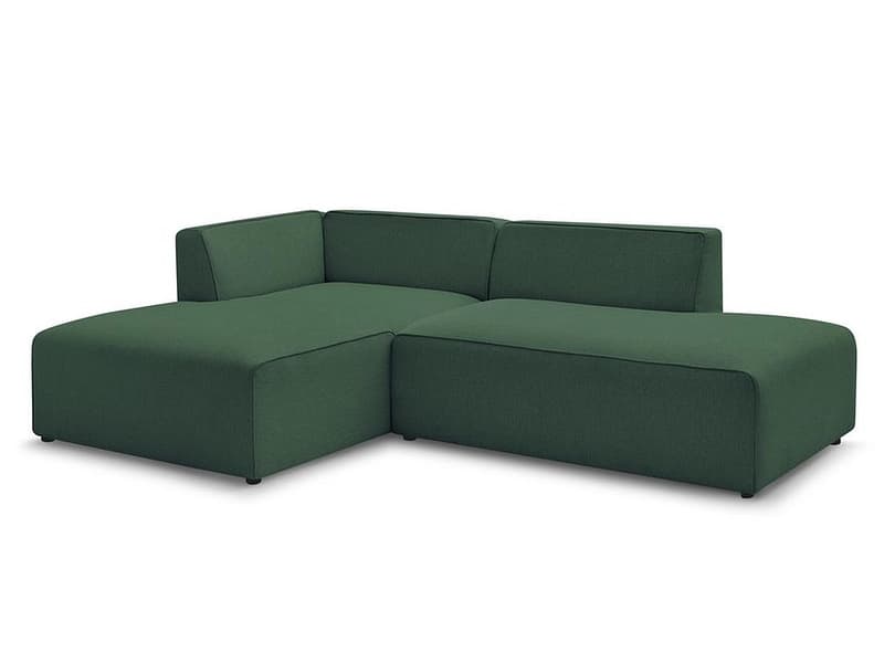 Ecksofa BOBOCHIC MEGEVE Stoff chiniert grün