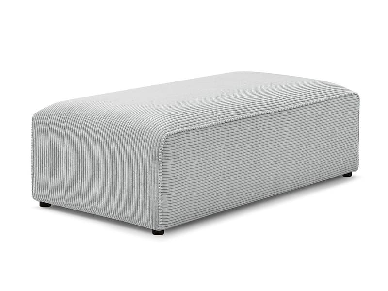 Hocker BOBOCHIC MEGEVE 70x140x45cm cord-stoff hellgrau