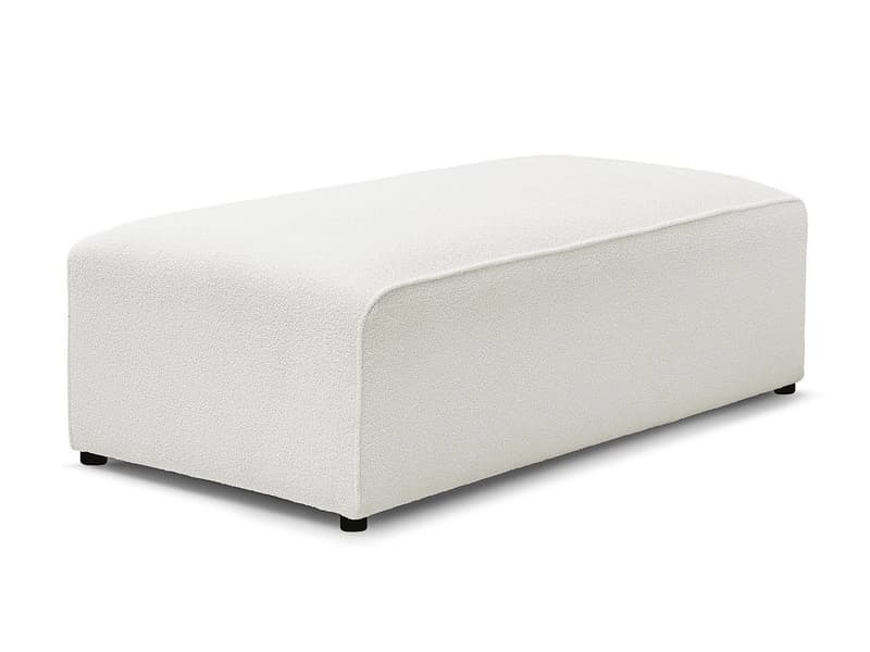 Hocker BOBOCHIC MEGEVE 70x140x45cm boucle-stoff weiss