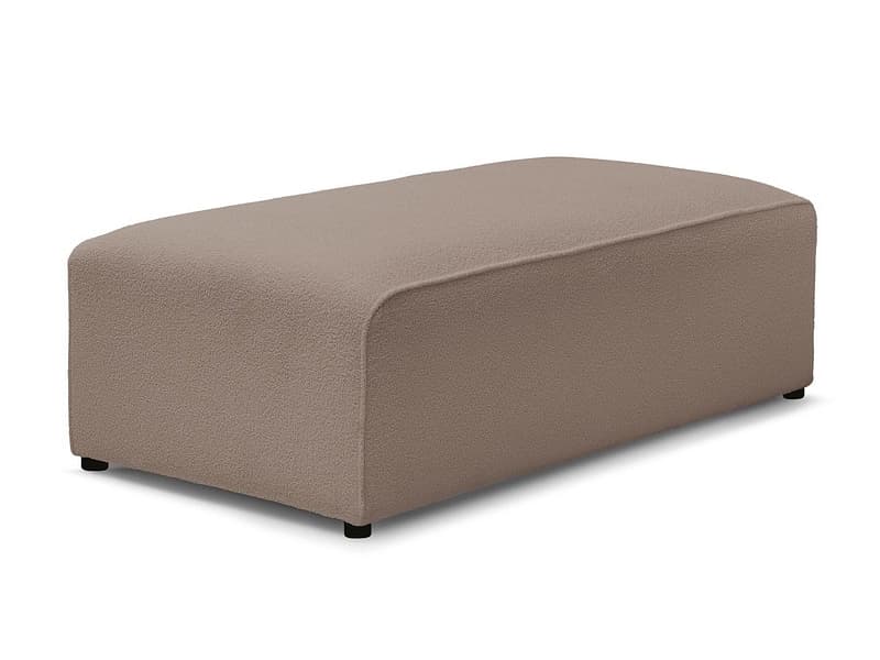 Hocker BOBOCHIC MEGEVE 70x140x45cm boucle-stoff rotbraun