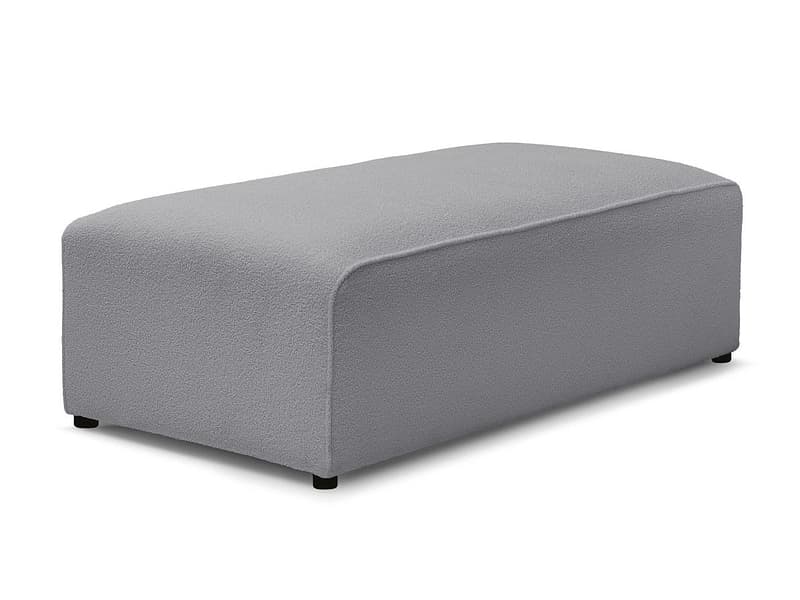 Hocker BOBOCHIC MEGEVE 70x140x45cm boucle-stoff hellgrau