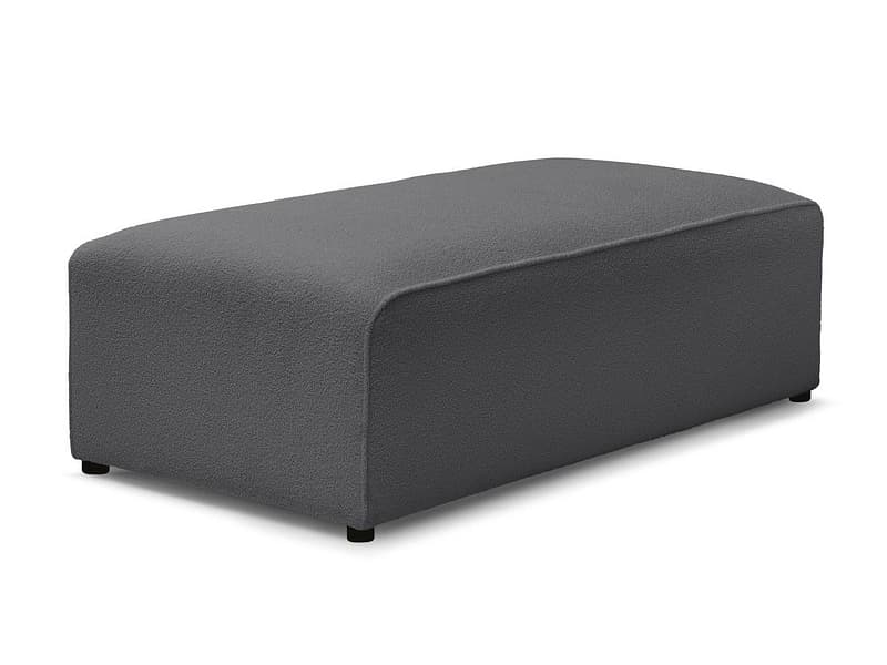 Hocker BOBOCHIC MEGEVE 70x140x45cm boucle-stoff dunkelgrau