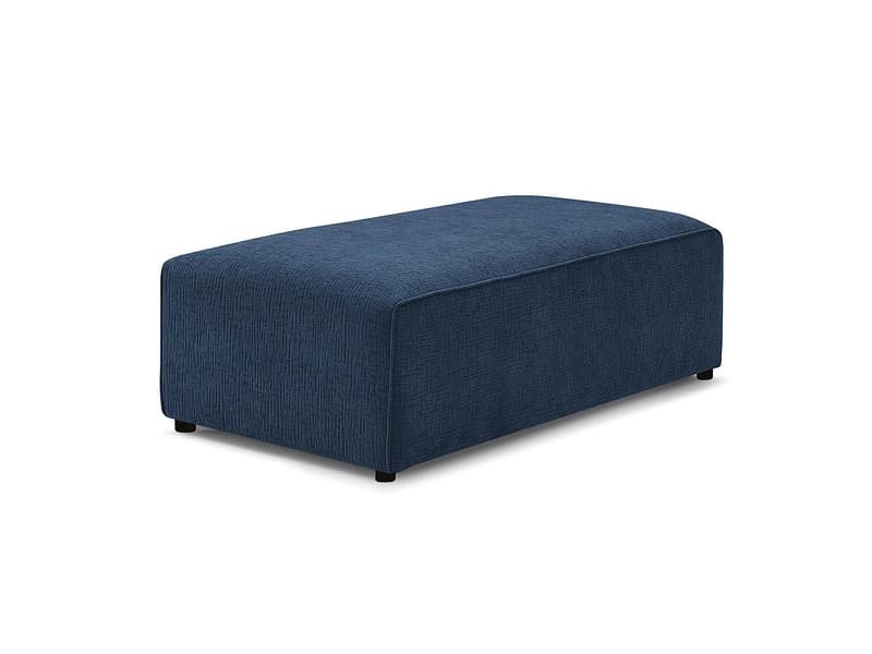 Hocker BOBOCHIC MEGEVE 70x140x45cm stoff mit textur dunkelblau