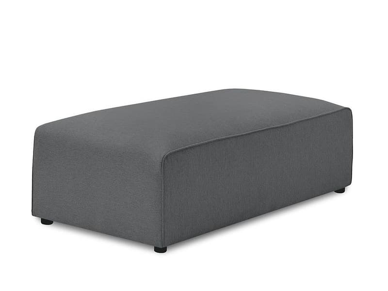 Hocker BOBOCHIC MEGEVE 70x140x45cm stoff chiniert dunkelgrau