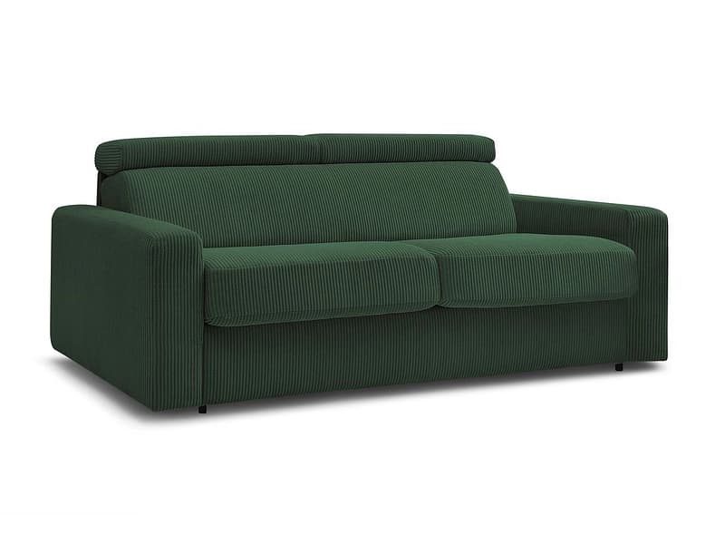 Bettsofa BOBOCHIC MONACO Cord-Stoff grün