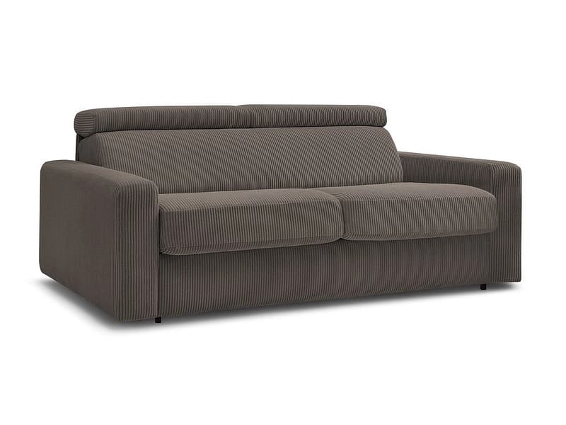 Bettsofa BOBOCHIC MONACO Cord-Stoff taupe