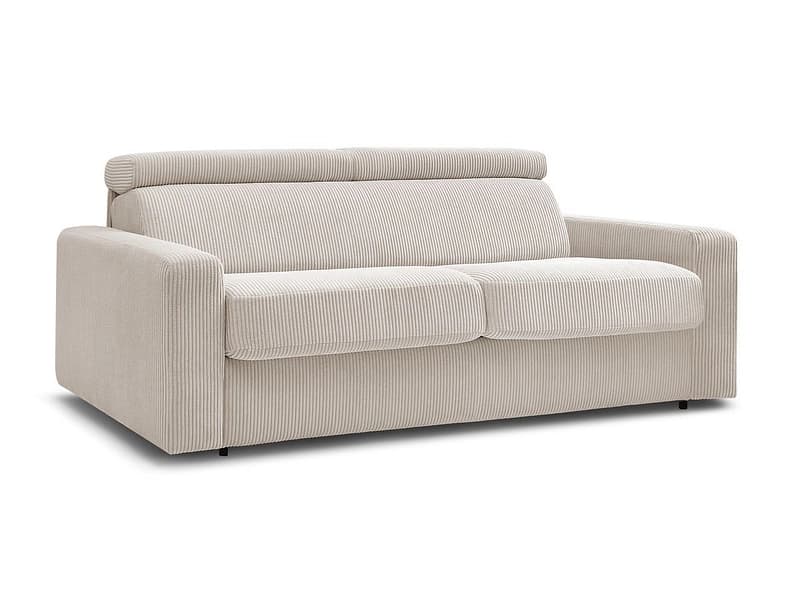 Bettsofa BOBOCHIC MONACO Cord-Stoff beige