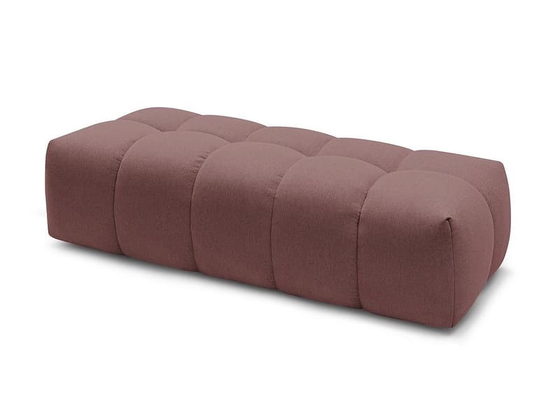 Hocker BOBOCHIC MONT-BLANC 66x180x48cm stoff chiniert rosa