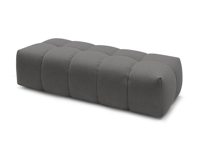 Hocker BOBOCHIC MONT-BLANC 66x180x48cm stoff chiniert dunkelgrau