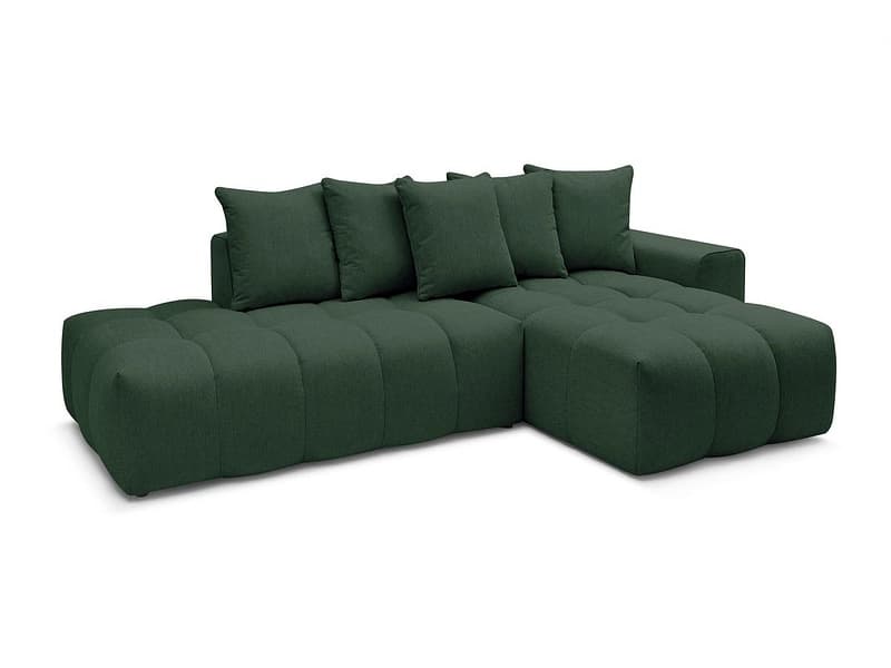 Ecksofa BOBOCHIC MONT-BLANC Stoff chiniert grün