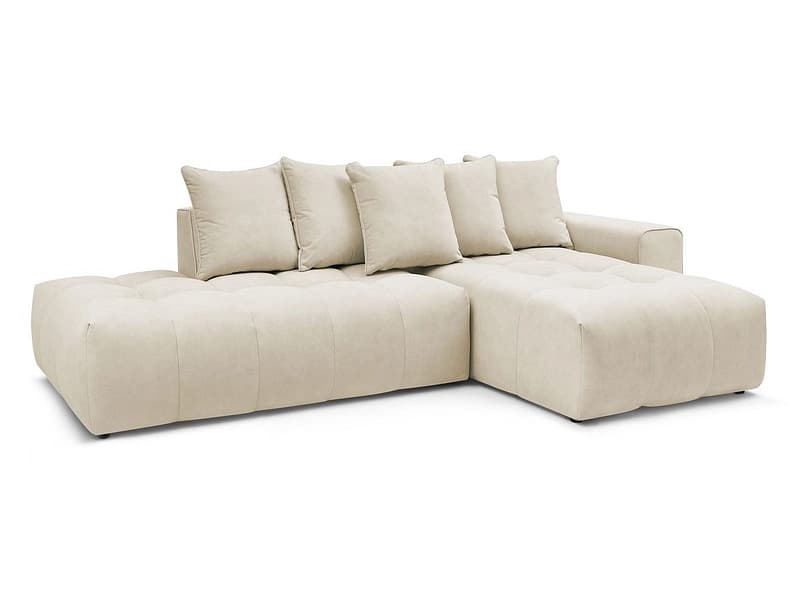 Ecksofa BOBOCHIC MONT-BLANC Samt beige