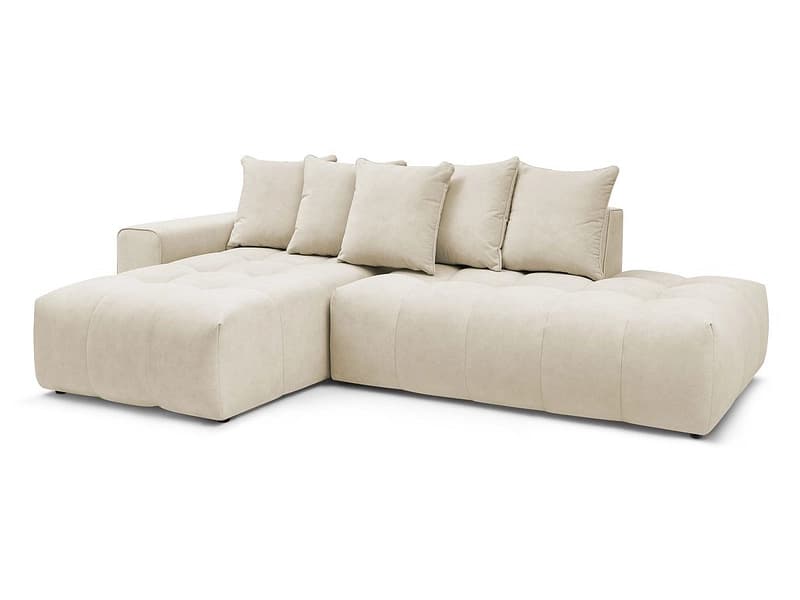 Ecksofa BOBOCHIC MONT-BLANC Samt beige