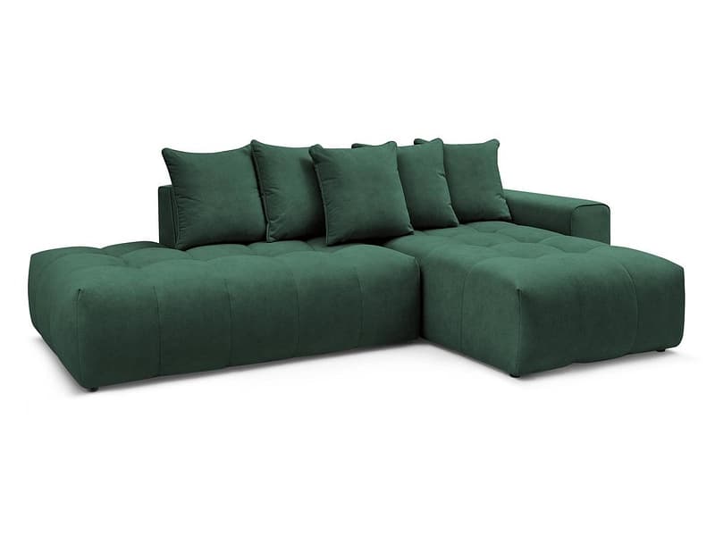 Ecksofa BOBOCHIC MONT-BLANC Samt grün