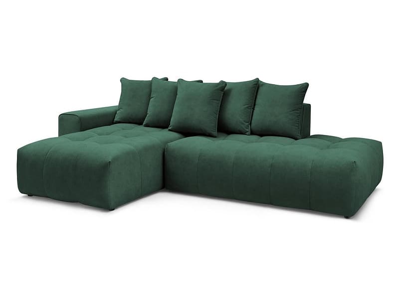 Ecksofa BOBOCHIC MONT-BLANC Samt grün