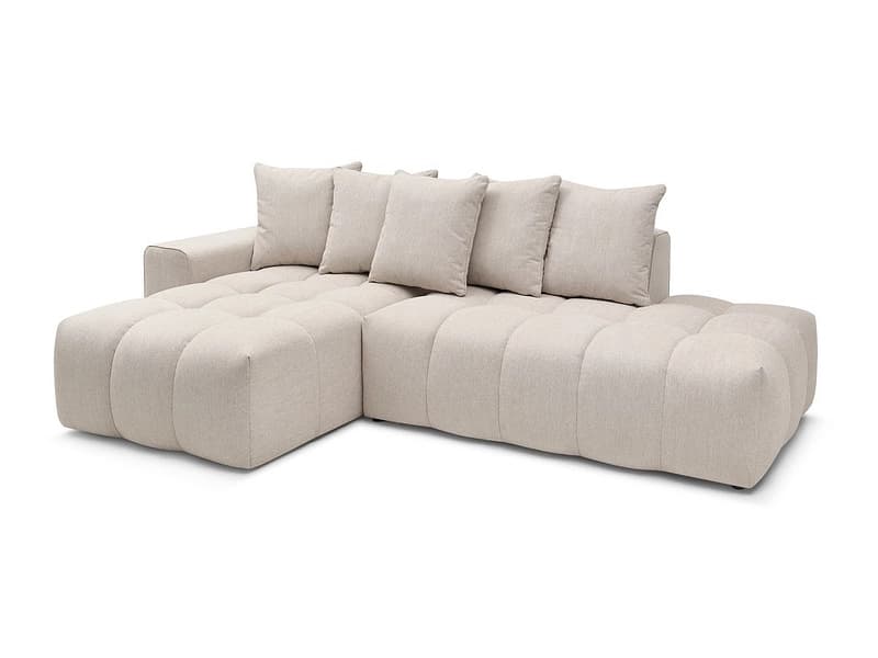 Ecksofa BOBOCHIC MONT-BLANC Stoff chiniert beige
