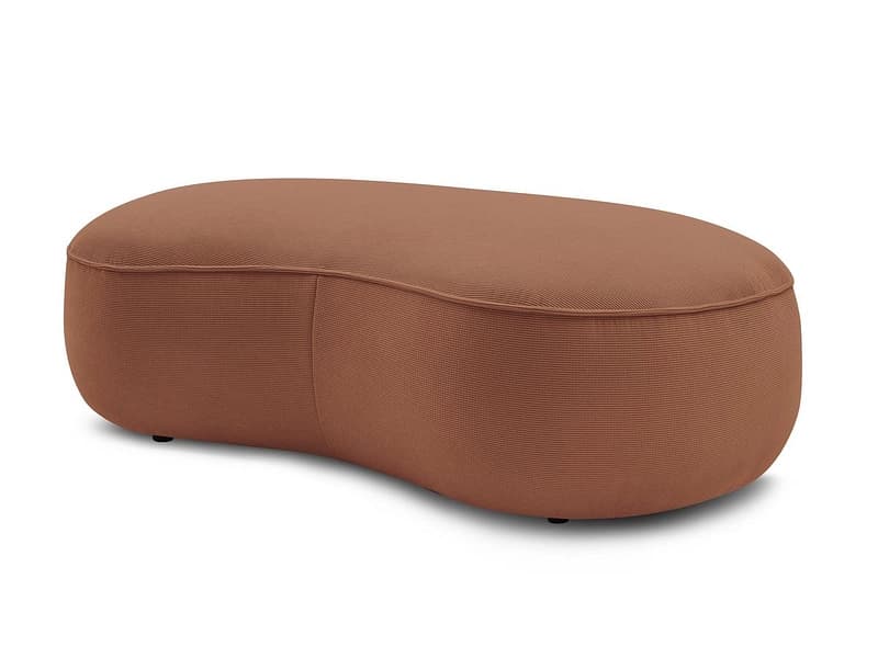 Hocker BOBOCHIC SAINT-GERMAIN 90x147x47cm stoff mit textur orange