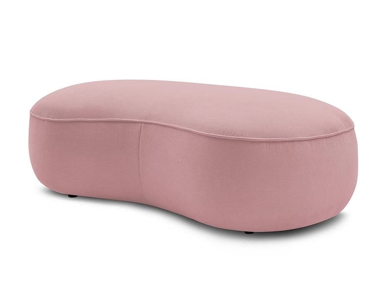 Hocker BOBOCHIC SAINT-GERMAIN 90x147x47cm stoff mit textur rosa