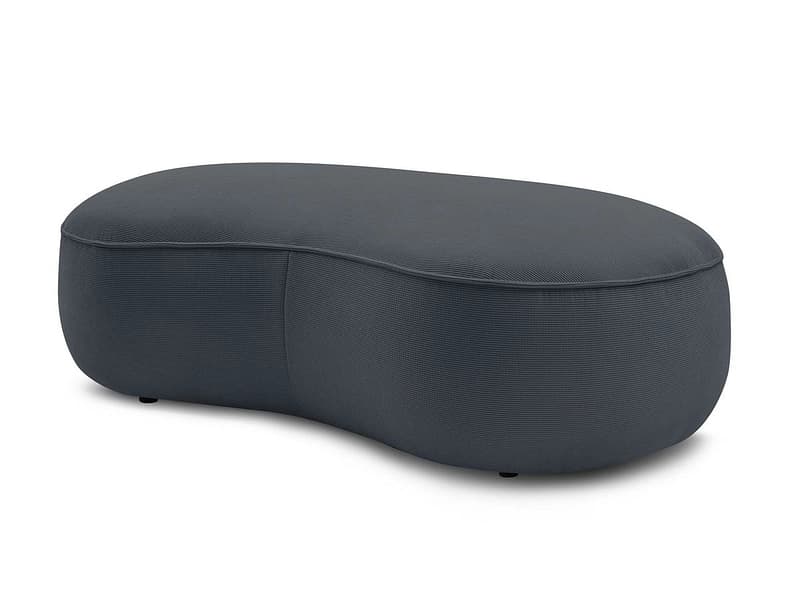 Hocker BOBOCHIC SAINT-GERMAIN 90x147x47cm stoff mit textur dunkelgrau