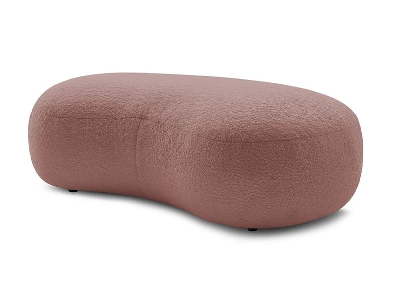 Hocker BOBOCHIC SAINT-GERMAIN 90x147x47cm boucle-stoff rosa