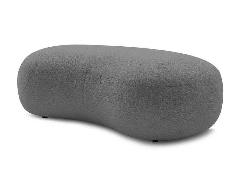 Hocker BOBOCHIC SAINT-GERMAIN 90x147x47cm boucle-stoff hellgrau