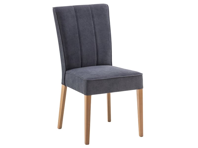 Stuhl DIANA Stoff dunkelgrau