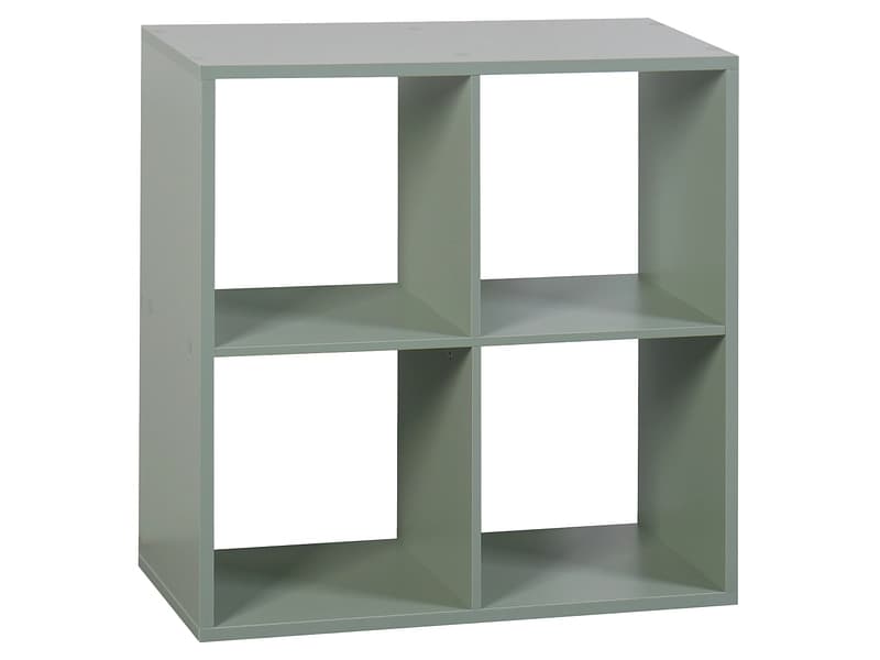 Regal CUBO 29.5x72.7x72.8cm 4 Fächer grün