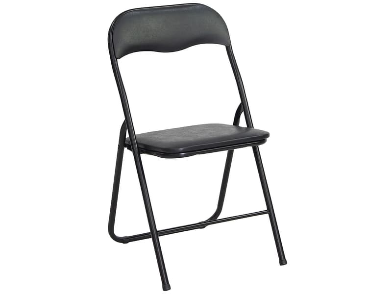 Stuhl LILAS Synthetisches Leder schwarz