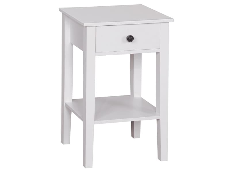 Nachttisch ICELAND 1 Schublade 32x41.5x65cm weiss