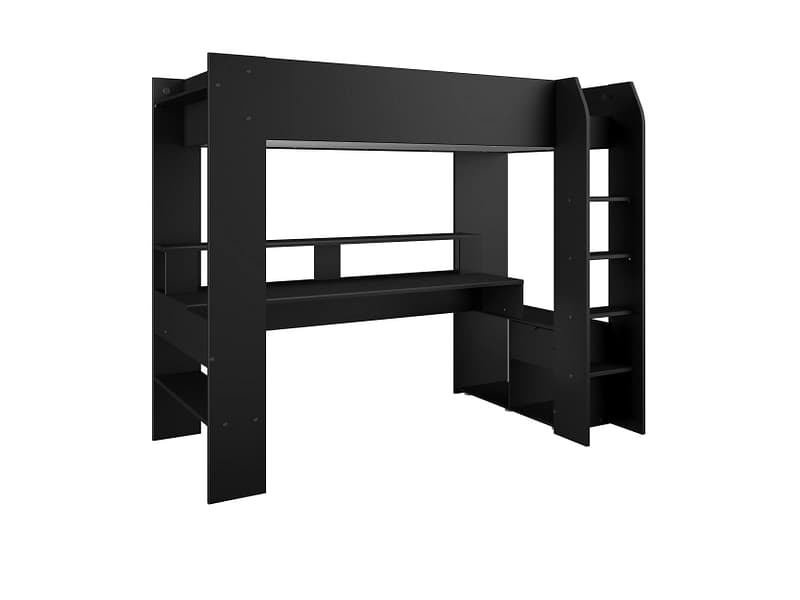 Hochbett ONLINE 90x200cm schwarz