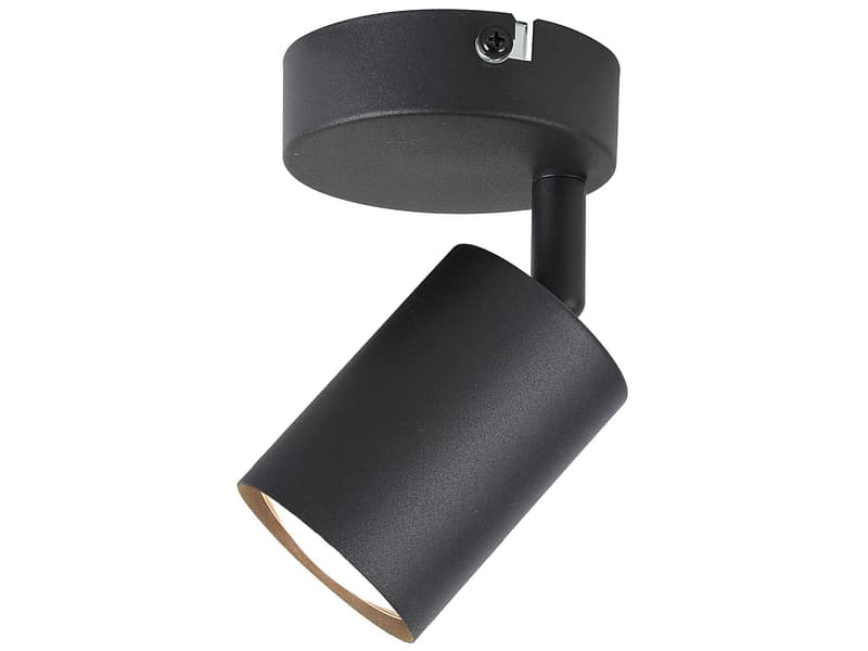 1 Spot AMBRE 8cm 28W schwarz