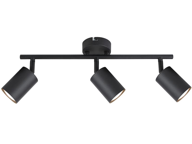 3 Spots AMBRE 42cm 28W schwarz